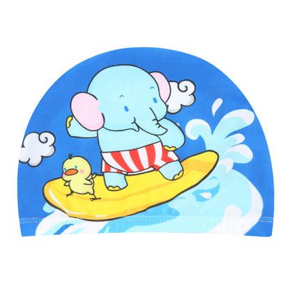 Children's swimming cap with cartoon prints