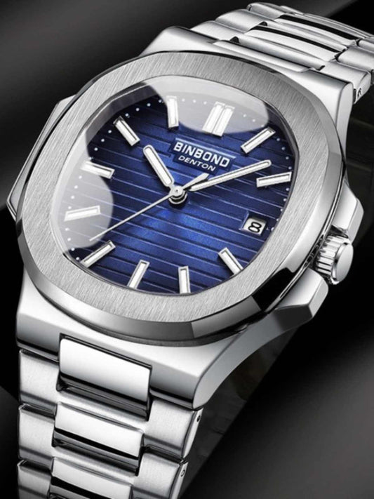 Reloj cuadrado de moda de negocios para hombre resistente al agua