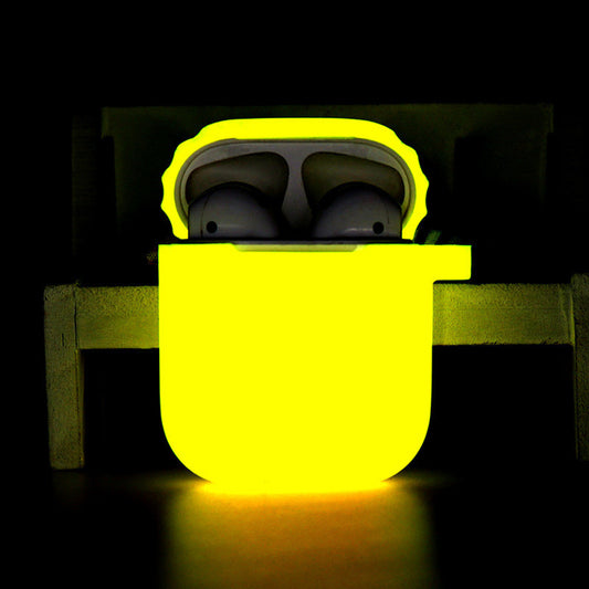 funda de silicona luminosa para auriculares inalámbricos bluetooth