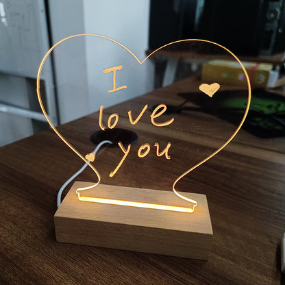 Tablero con lapiz luz nocturna LED USB