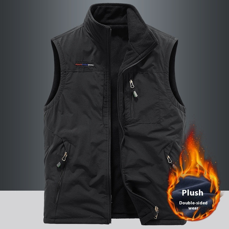 Men's Double-Sided Fleece Sports Vest