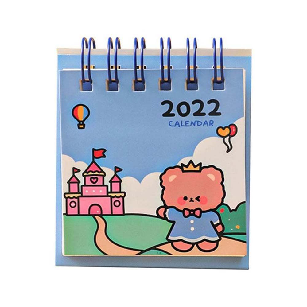 Mini calendario de escritorio con dibujos animados