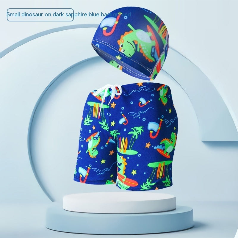 Children's swimsuit with swim cap, ideal for beach holidays