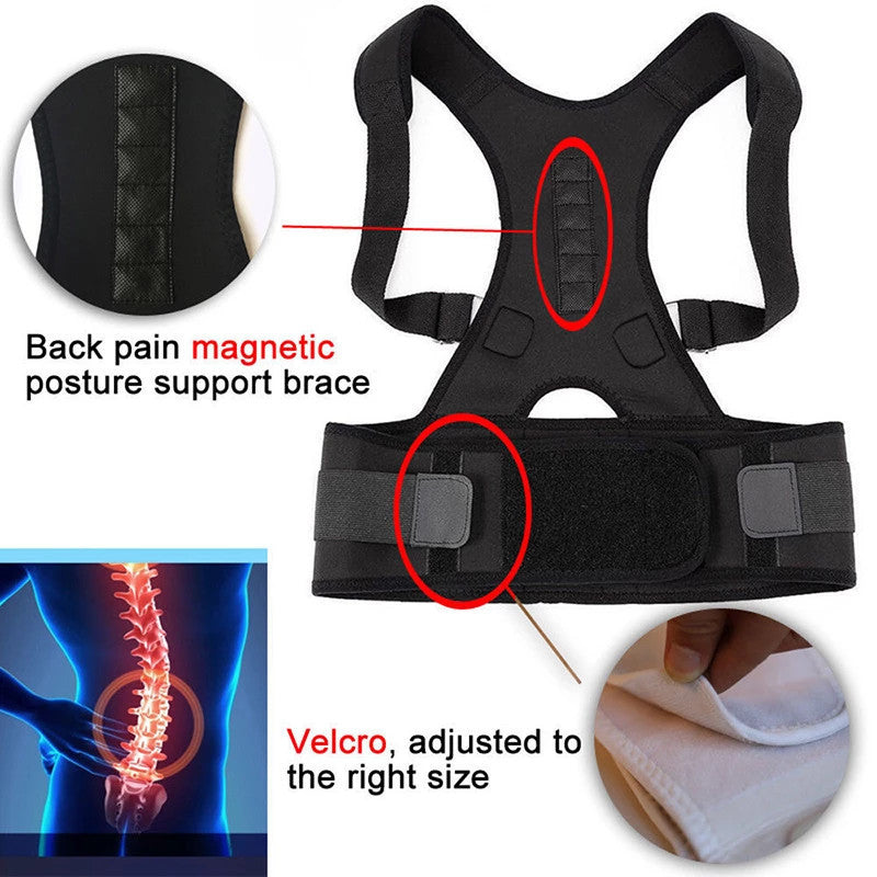 Kyphotone Back Posture Corrector with Straight Shoulder Strap
