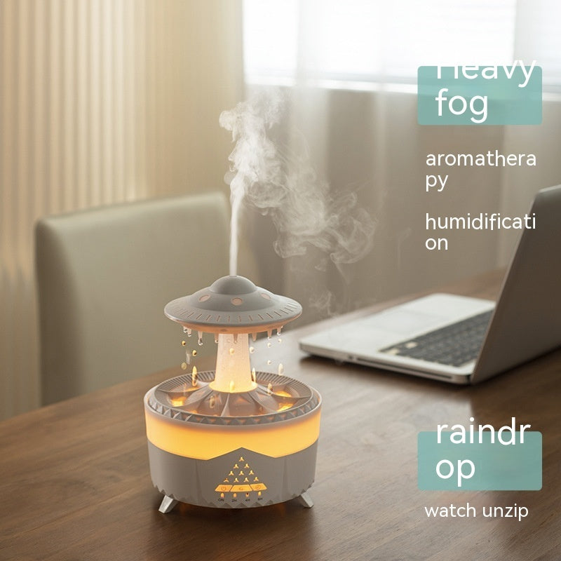 Humidificador UFO con forma de gota de lluvia USB