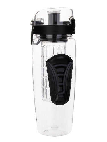 Botella de agua con Infusor de fruta  o te frio de plástico 1L