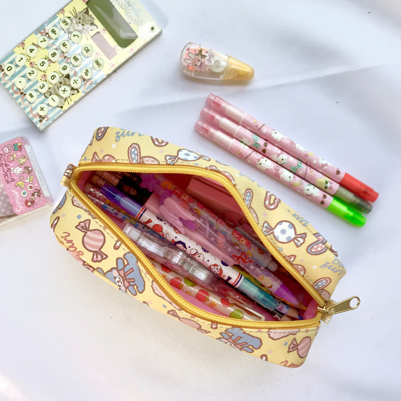Pencil case with prints