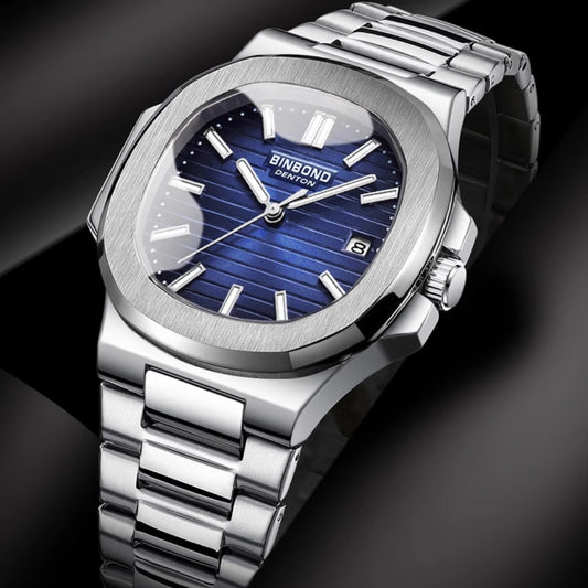 Reloj cuadrado de moda de negocios para hombre resistente al agua