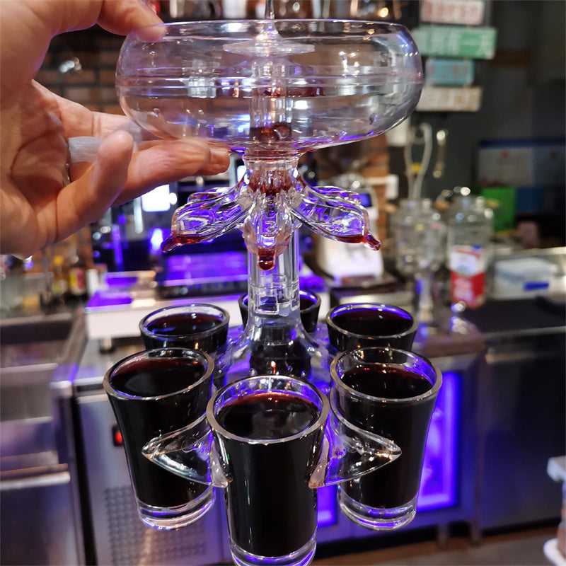Dispensador de chupitos con 6 vasos ideal para fiestas