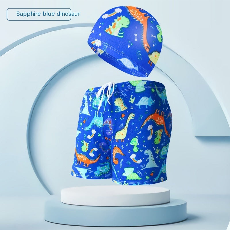 Children's swimsuit with swim cap, ideal for beach holidays