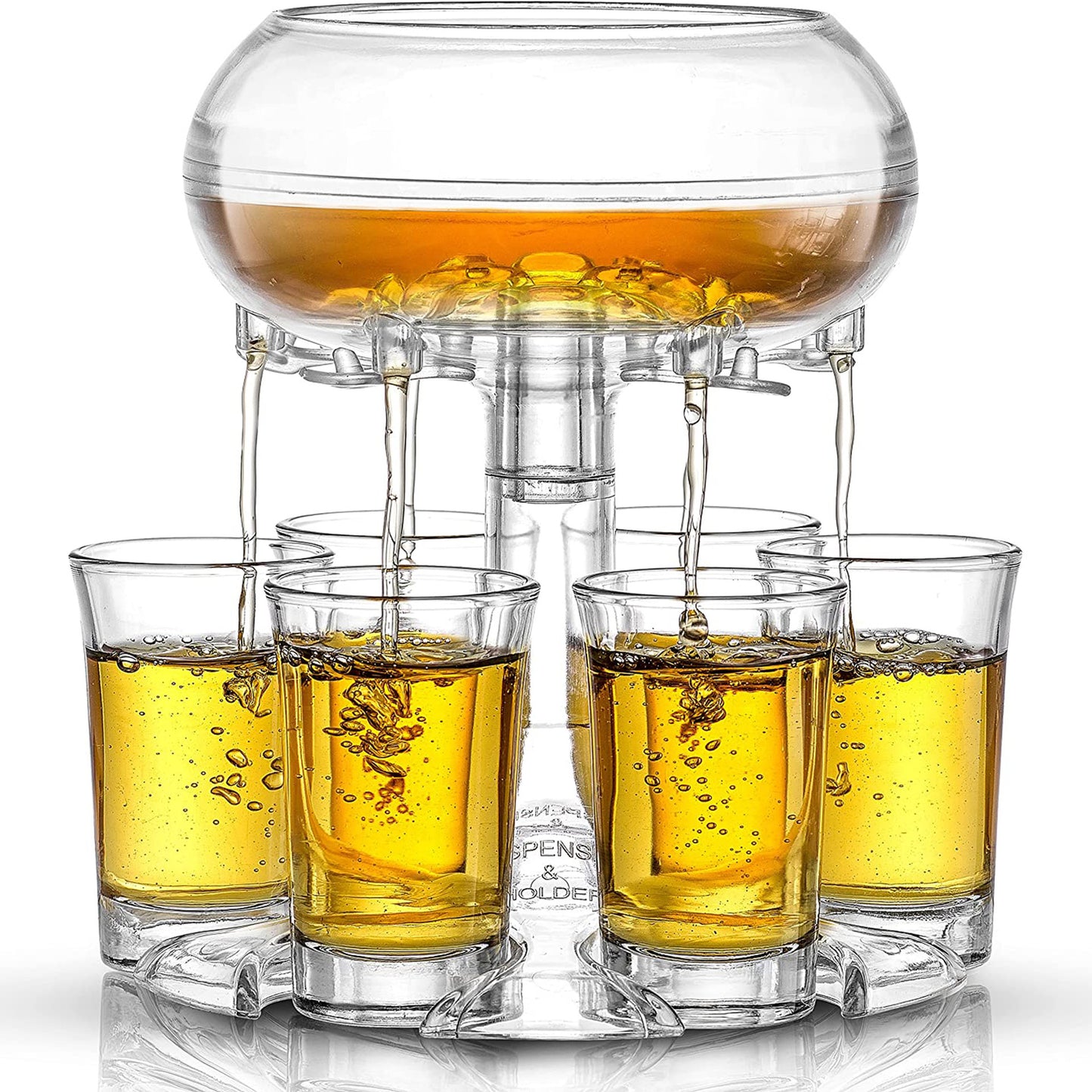 Dispensador de chupitos con 6 vasos ideal para fiestas
