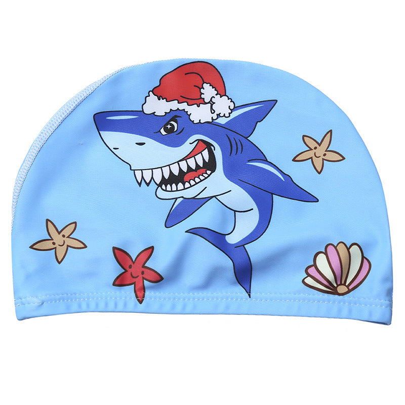 Children's swimming cap with cartoon prints