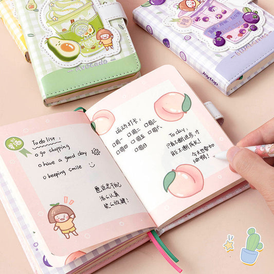 Cuaderno con hebilla magnética con dibujo animado