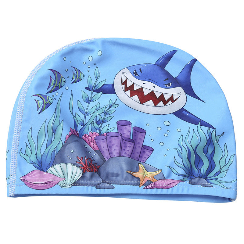 Children's swimming cap with cartoon prints
