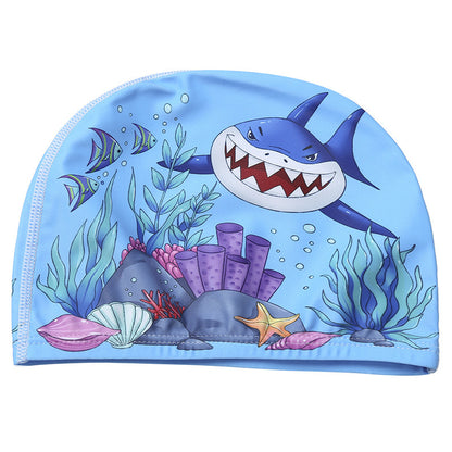 Children's swimming cap with cartoon prints
