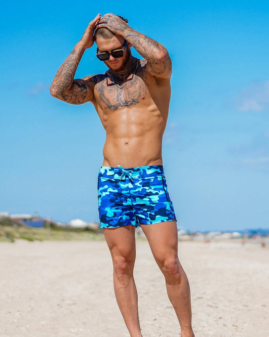 Pantalones cortos de verano sueltos de secado rápido para hombre