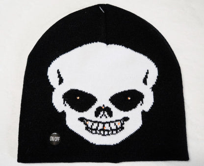 Gorro luminiscente con expresión de terror de Halloween