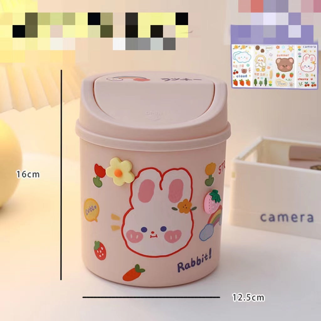 Mini bear desktop trash can