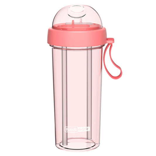 Vaso 2 en 1 con doble pajita