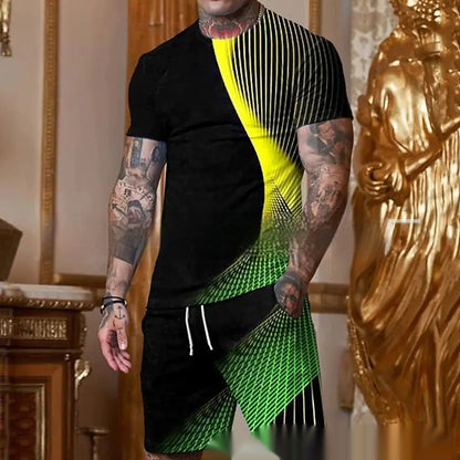 conjunto de 2piezas manga corta con estampado