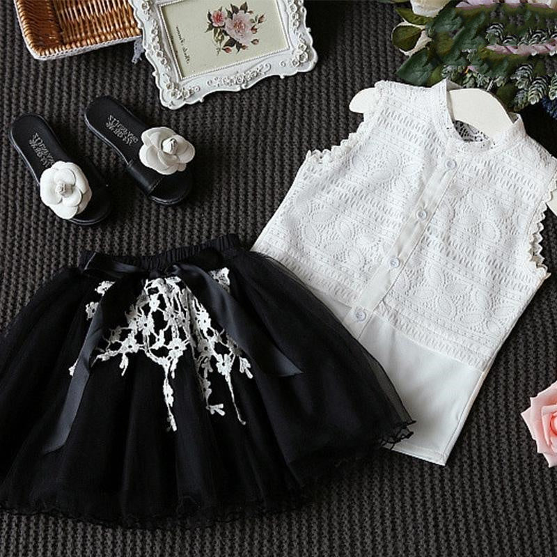 Conjuntos de verano de camiseta y falda para bebés y niñas