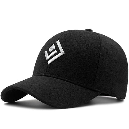 Dark colored baseball cap