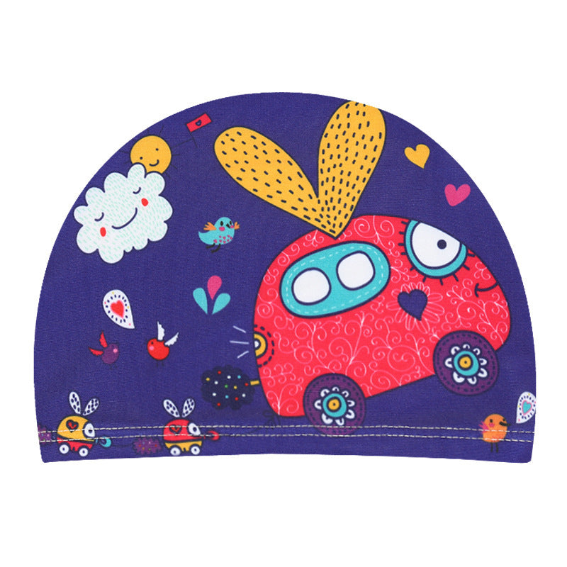 Children's swimming cap with cartoon prints